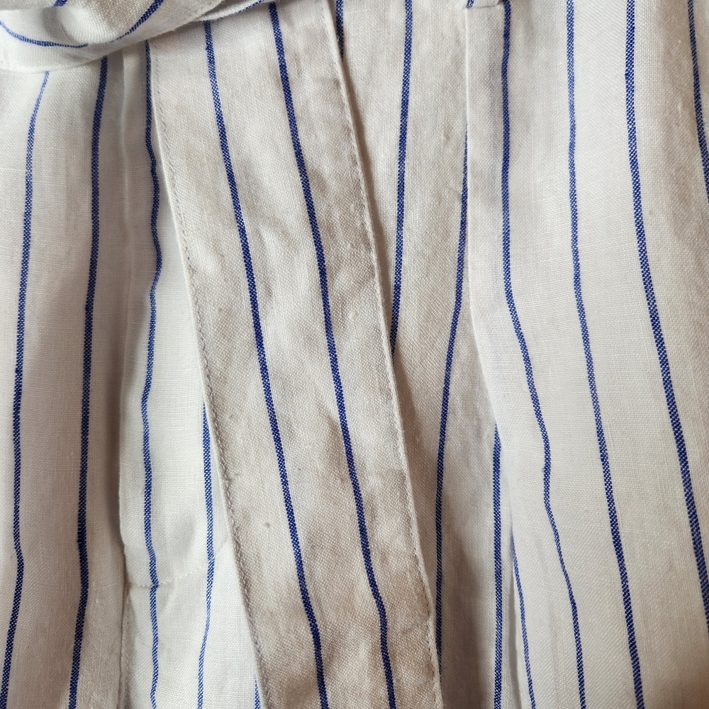 NWT LAUREN RALPH LAUREN White Belted Cropped Straight Leg Pants Size 2 - Picture 4 of 11